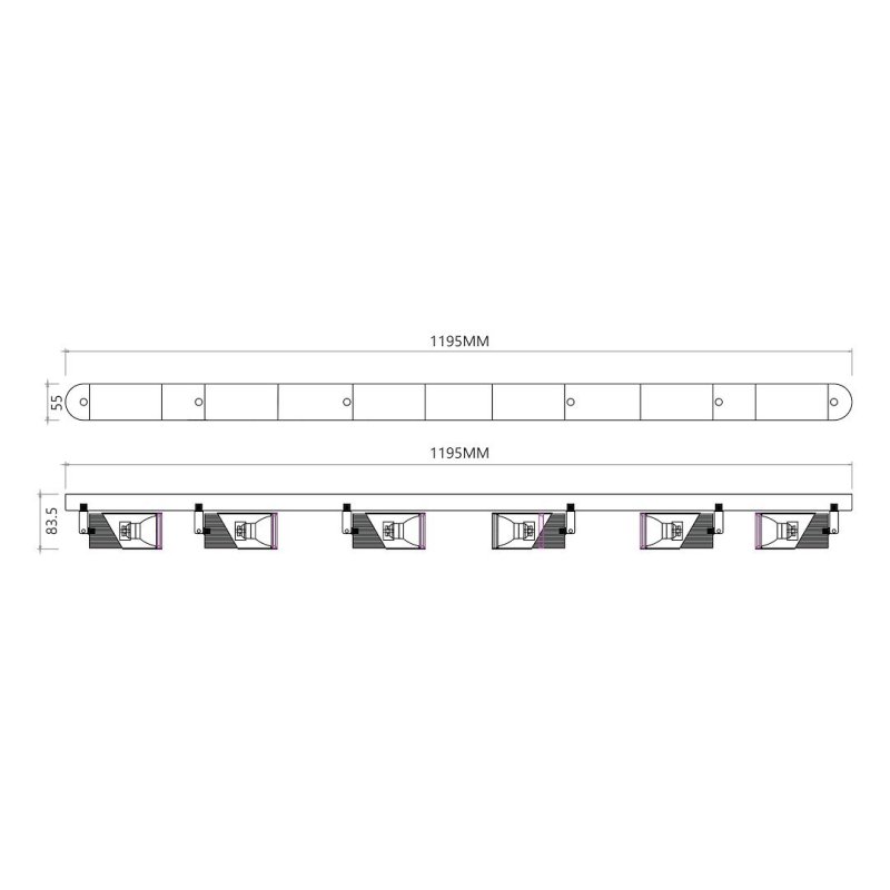 Lampa sufitowa punktowa spot reflektor LED NEO, kolor biały, 8W