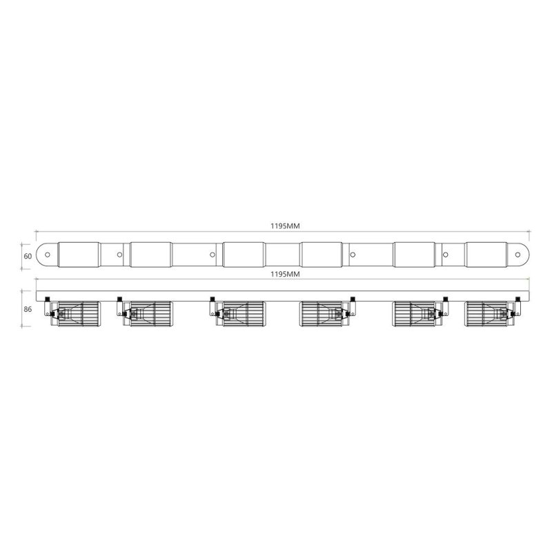 Lampa sufitowa spot LED VERTICAL, w kolorze czarnym, nowoczesna, do salonu