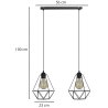 Nowoczesna Lampa Wisząca 2-Płomienna Loft Retro Nowoczesna Lampa Wisząca 2-Płomienna Loft Retro