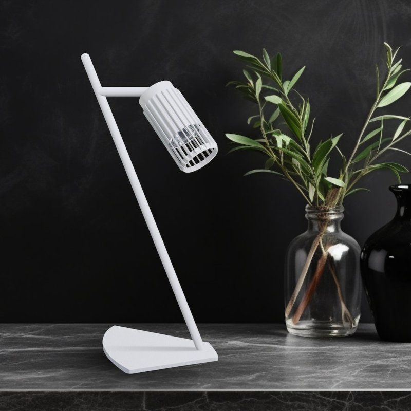 Lampka biurkowa gabinetowa LED VERTICAL, biała, 8W, wysokość 42 cm
