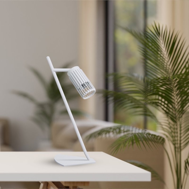 Lampka biurkowa gabinetowa LED VERTICAL, biała, 8W, wysokość 42 cm