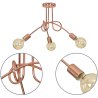 Nowoczesna Lampa 3-Płomienna Edison Loft Miedź