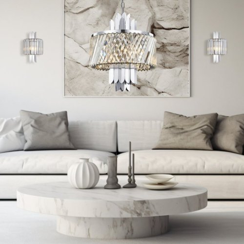 Kinkiet lampa ścienna MARGOT, kolor chrom, do salonu i sypialni, E14