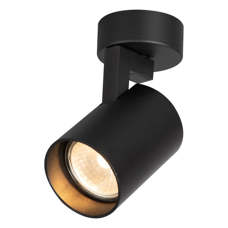 Oprawa LED GU10 reflektor spot VOLF, kolor czarny, do kuchni, salonu