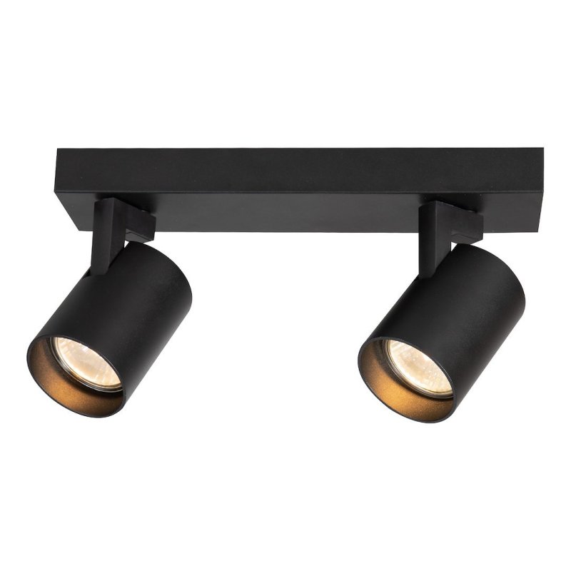 Oprawa LED GU10 reflektor spot VOLF, kolor czarny, do kuchni, salonu