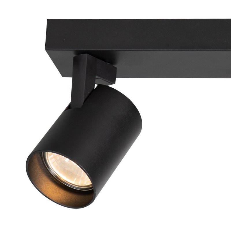 Oprawa LED GU10 reflektor spot VOLF, kolor czarny, do kuchni, salonu