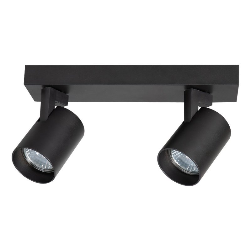 Oprawa LED GU10 reflektor spot VOLF, kolor czarny, do kuchni, salonu