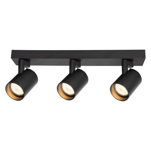 Oprawa LED GU10 reflektor spot VOLF, kolor czarny, do kuchni, łazienki