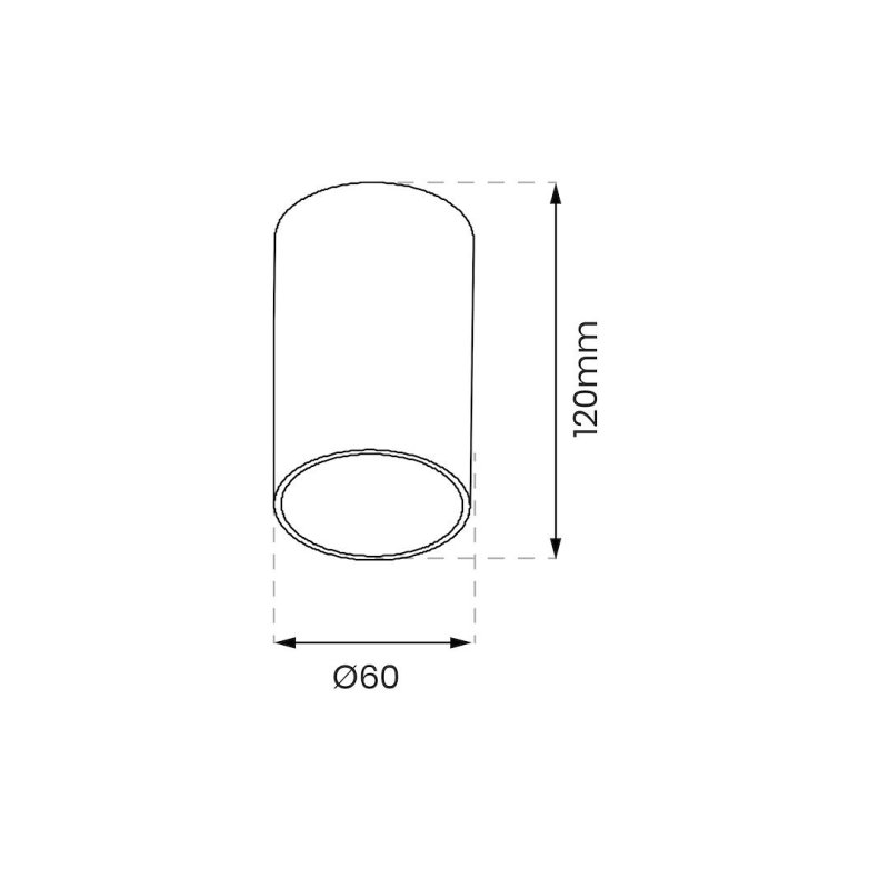 Oprawa LED GU10 reflektor downlight RICKY, kolor złoty, do kuchni, łazienki