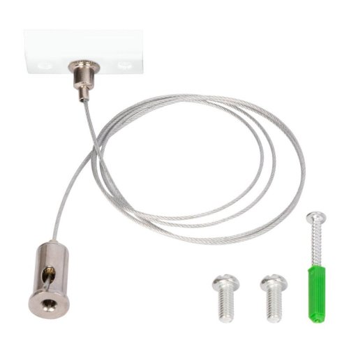 Zawiesie prowadnica na szynoprzewód TRACK, biała, 1-obwodowa