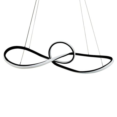 Lampa wisząca sufitowa żyrandol LED MARCO, w kolorze czarnym, do jadalni i kuchni