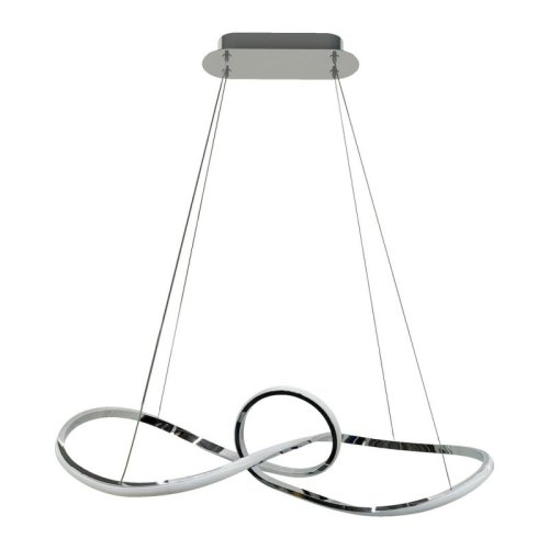 Lampa wisząca sufitowa żyrandol LED MARCO, kolor chrom, glamour, moc 42W