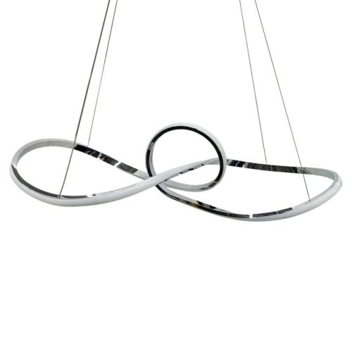 Lampa wisząca sufitowa żyrandol LED MARCO, kolor chrom, glamour, moc 42W