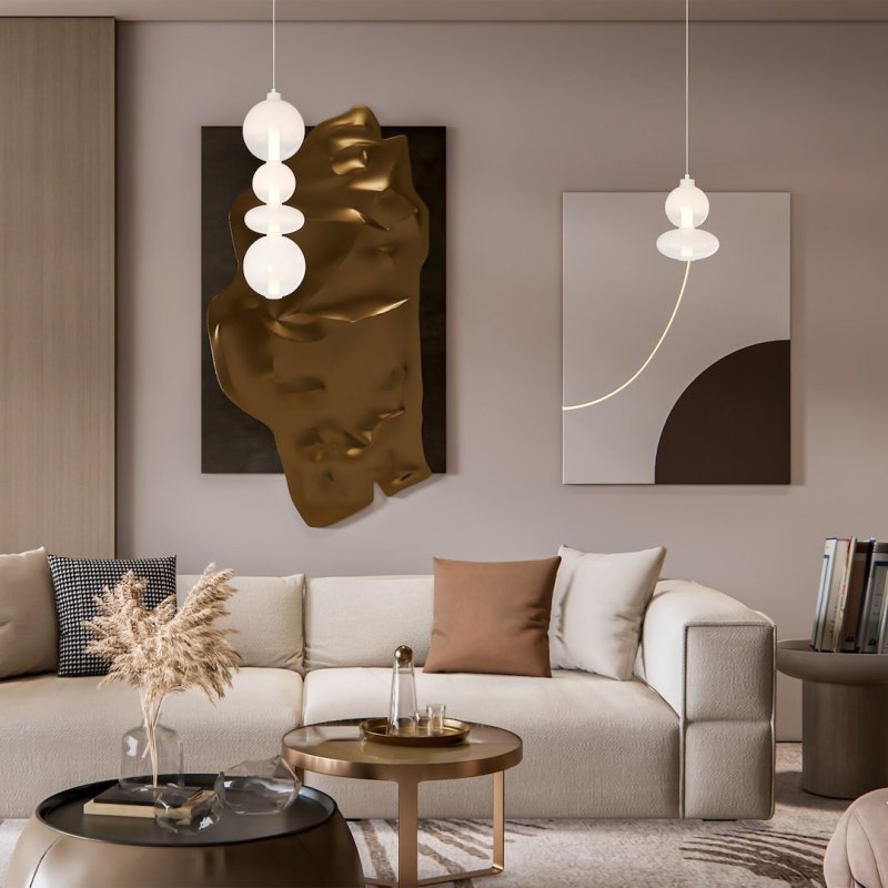 Lampa wisząca sufitowa żyrandol LED DAPHNE, w kolorze złotym, glamour