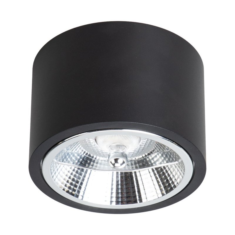 Oprawa natynkowa reflektor LED REDONDO, kolor czarny, do kuchni, łazienki