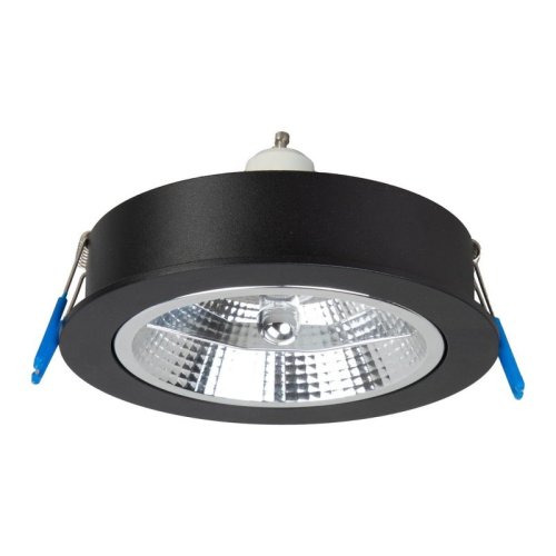 Lampa podtynkowa sufitowa wpuszczana LED REDONDO, kolor czarny, do kuchni, łazienki