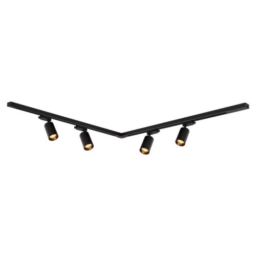 Zestaw PIPE TRACK czarny 4xGU10 1,5m LED, kolor czarny