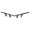 Zestaw PIPE TRACK czarny 4xGU10 1,5m LED, kolor czarny