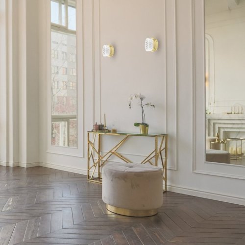 Kinkiet lampa ścienna LED ELEGANCE, w kolorze złotym, do salonu i sypialni