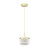 Lampa wisząca sufitowa żyrandol LED ELEGANCE, w kolorze złotym, nowoczesna