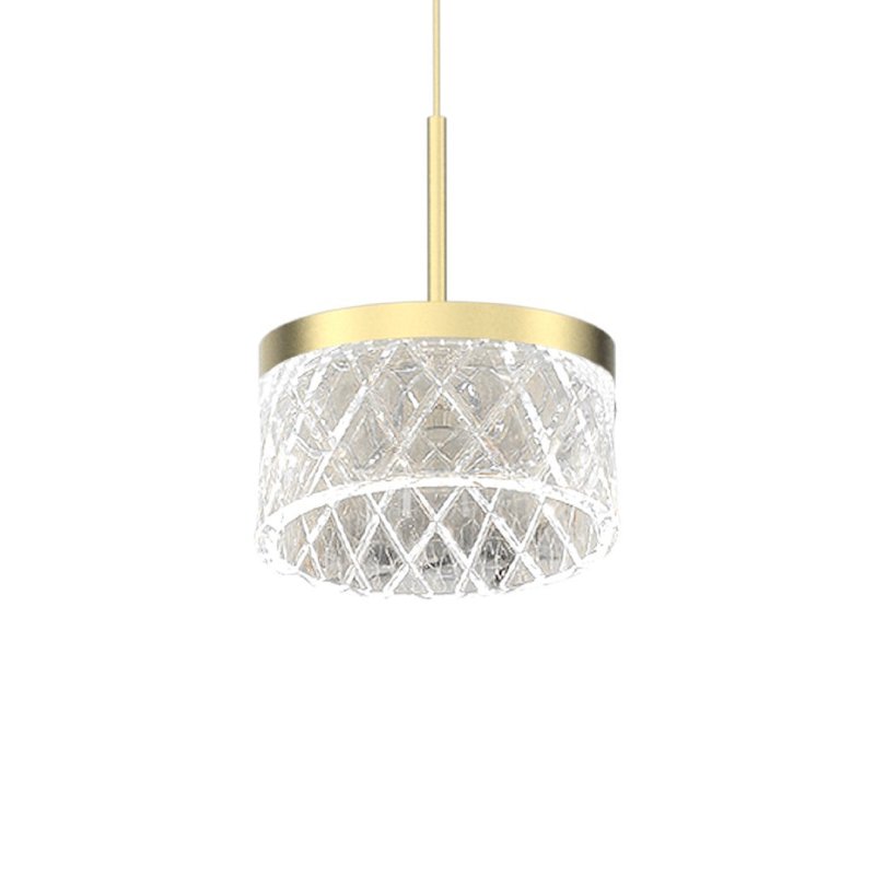 Lampa wisząca sufitowa żyrandol LED ELEGANCE, w kolorze złotym, nowoczesna