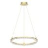 Lampa wisząca sufitowa żyrandol LED ELEGANCE, w kolorze złotym, glamour