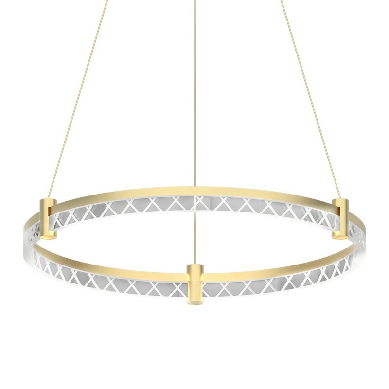 Lampa wisząca sufitowa żyrandol LED ELEGANCE, w kolorze złotym, glamour