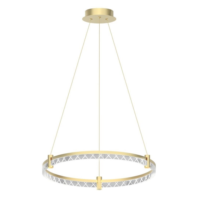 Lampa wisząca sufitowa żyrandol LED ELEGANCE, w kolorze złotym, glamour