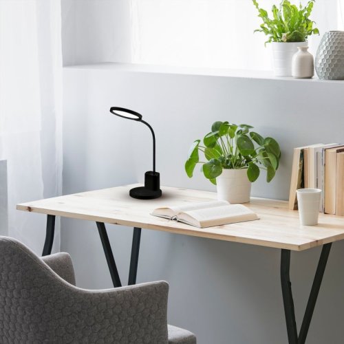 Lampa biurkowa LED SCUOLA, w kolorze czarnym, wysokość 55 cm, moc 8W
