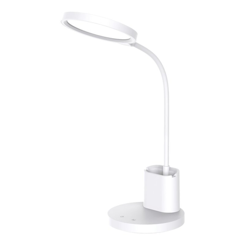 Lampa biurkowa LED SCUOLA, w kolorze białym, wysokość 55 cm, moc 5W