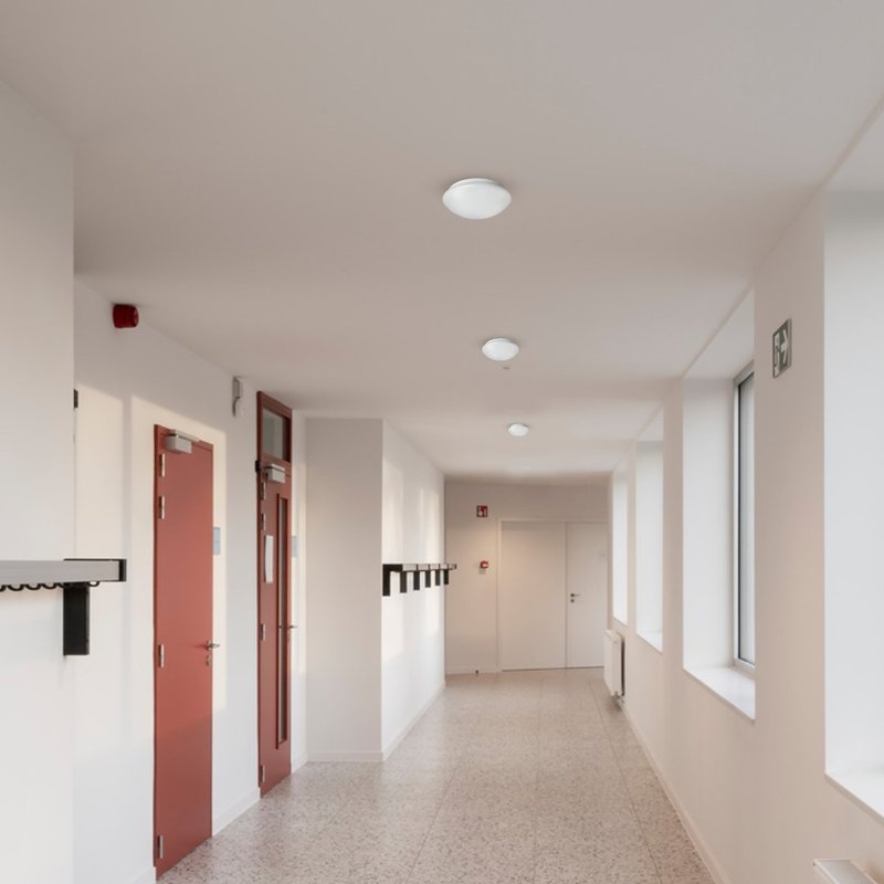 Lampa sufitowa plafon FURY, w kolorze białym, nowoczesny, gwint E27