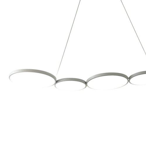 Lampa wisząca sufitowa żyrandol LED OLYMPIA, w kolorze białym, do jadalni i salonu