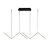 Lampa wisząca sufitowa żyrandol LED VERTE, w kolorze czarnym, do jadalni i salonu