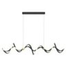 Lampa wisząca sufitowa żyrandol LED COLIA, czarny, do jadalni i salonu