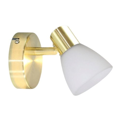 Kinkiet lampa ścienna JOTA, w kolorze złotym, do salonu i sypialni, E14