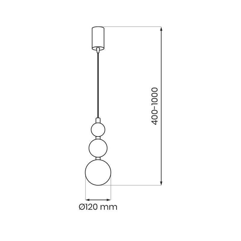 Lampa wisząca sufitowa żyrandol LED BOULE, w kolorze niebieskim, do sypialni i pokoju