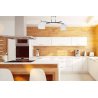 Jasna kuchnia z elegancką lampą sufitową 2-płomienną Jasna kuchnia z elegancką lampą sufitową 2-płomienną