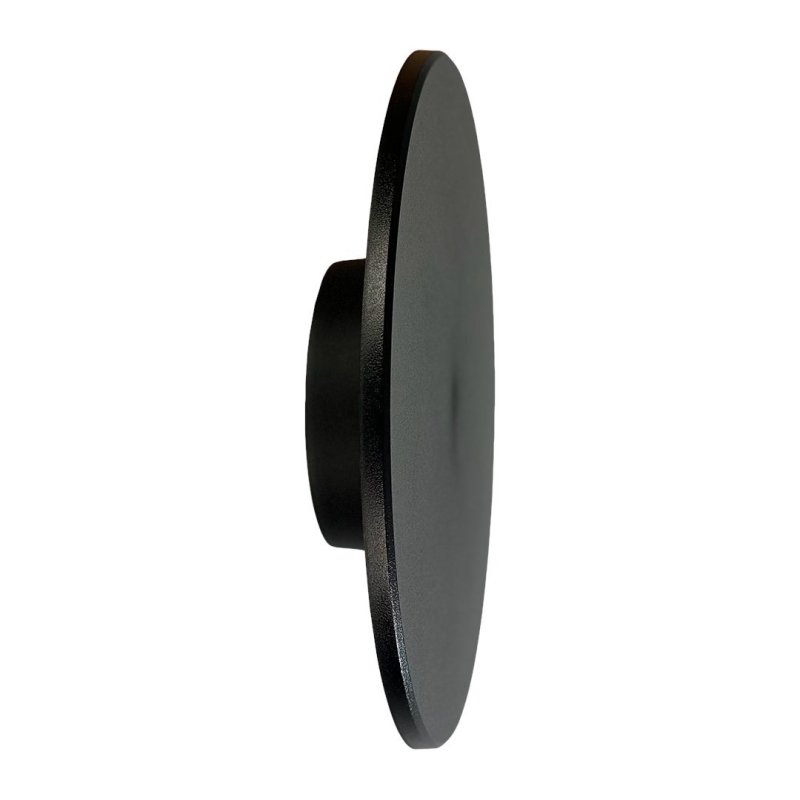 Kinkiet lampa ścienna LED DISK, czarny, łazienkowy, IP65