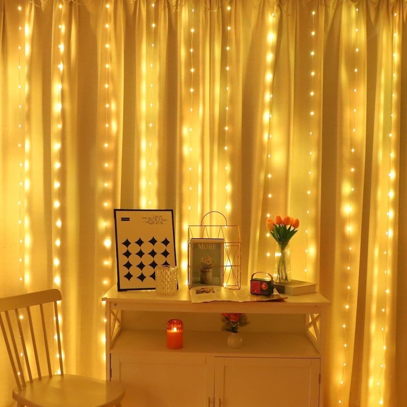 Kurtyna świetlna RGB LED WIZARD, pchełka, 3x3m, dekoracyjna