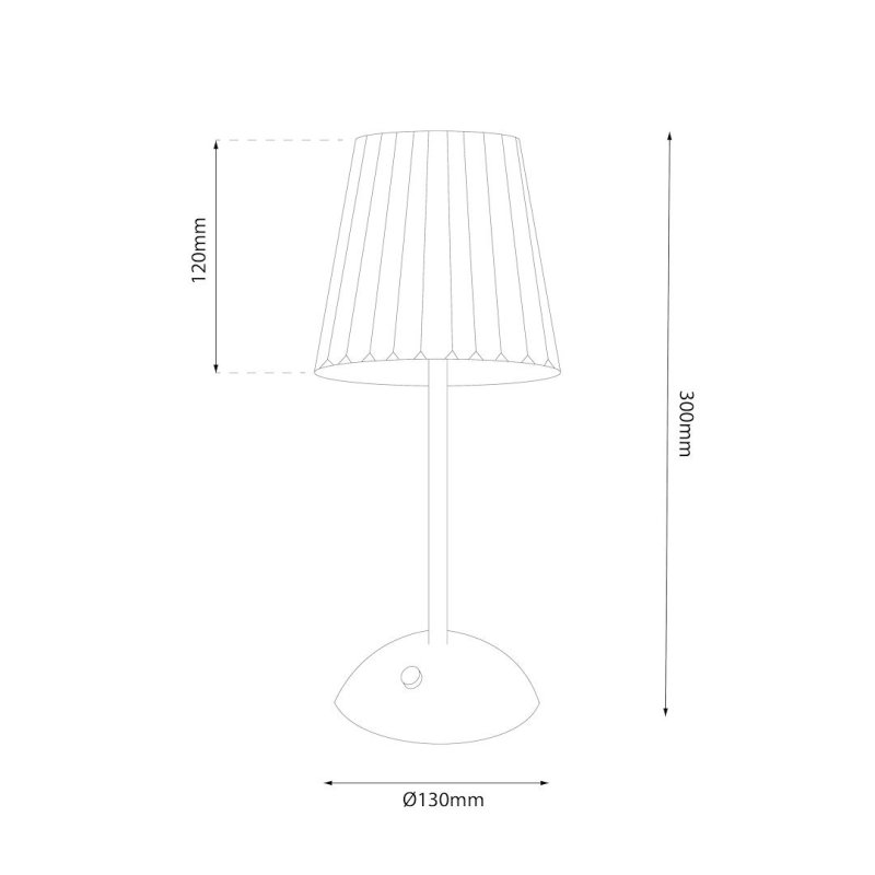 Lampka nocna stołowa LED ELBA, w kolorze złotym, moc 1,6W