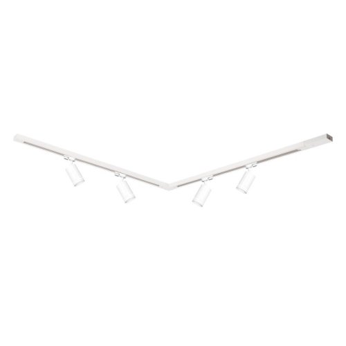 Zestaw LED szynoprzewód 4xPIPE RING GU10 + prowadnica 2x1m + złączki - biały