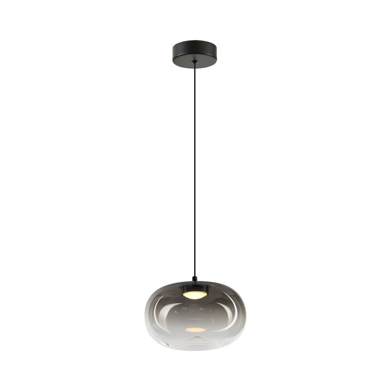 Lampa wisząca sufitowa żyrandol LED VASO, w kolorze czarnym, do jadalni i salonu