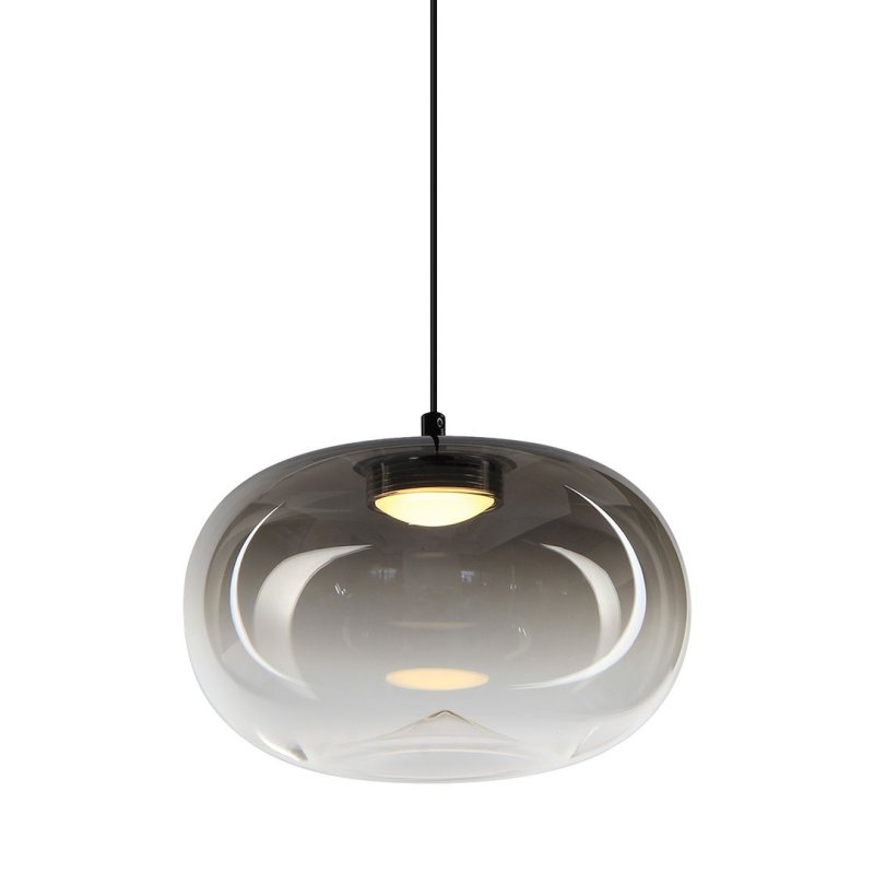 Lampa wisząca sufitowa żyrandol LED VASO, w kolorze czarnym, do jadalni i salonu
