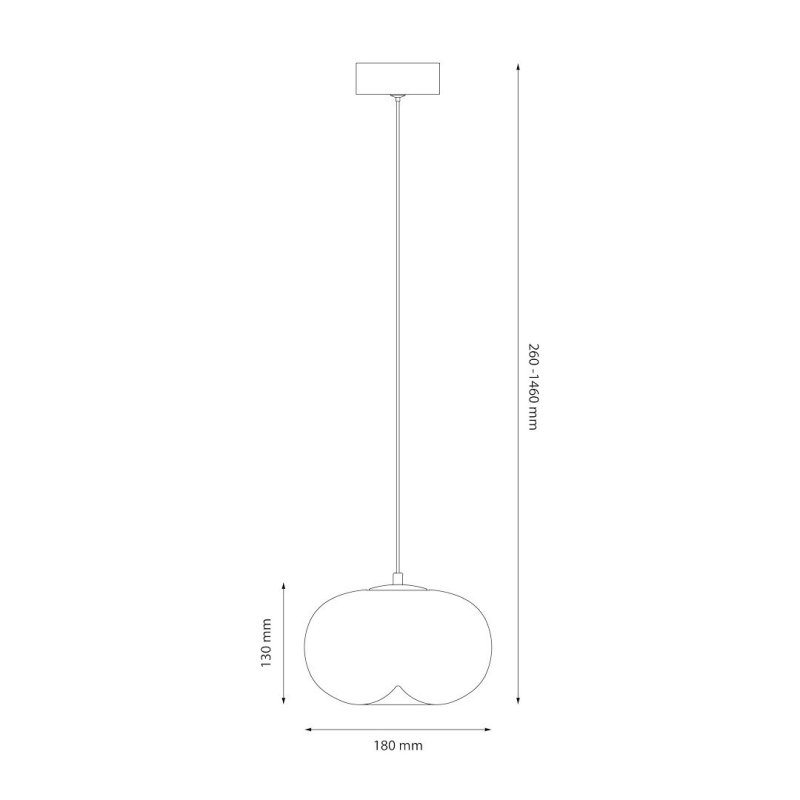 Lampa wisząca sufitowa żyrandol LED VASO, w kolorze czarnym, do jadalni i salonu