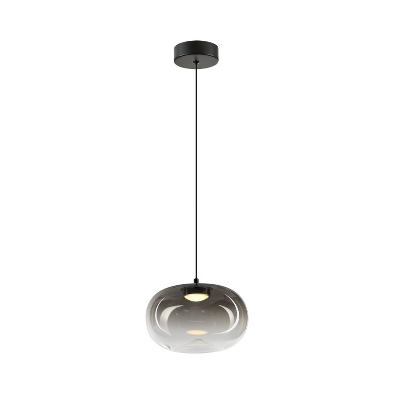 Lampa wisząca sufitowa żyrandol LED VASO, w kolorze czarnym, do jadalni i salonu