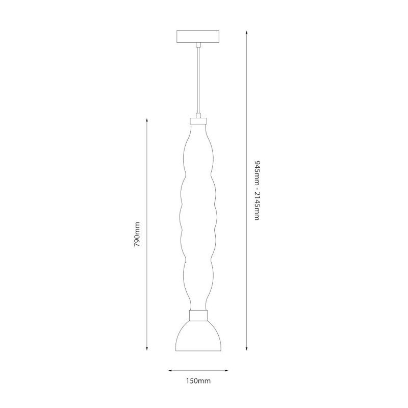 Lampa wisząca sufitowa żyrandol LED LUCCO, w kolorze bursztynowym, do jadalni