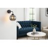 Lampa kinkiet ścienny grafitowy COSTA szklany kula glamour do salonu sypialni glamour E27