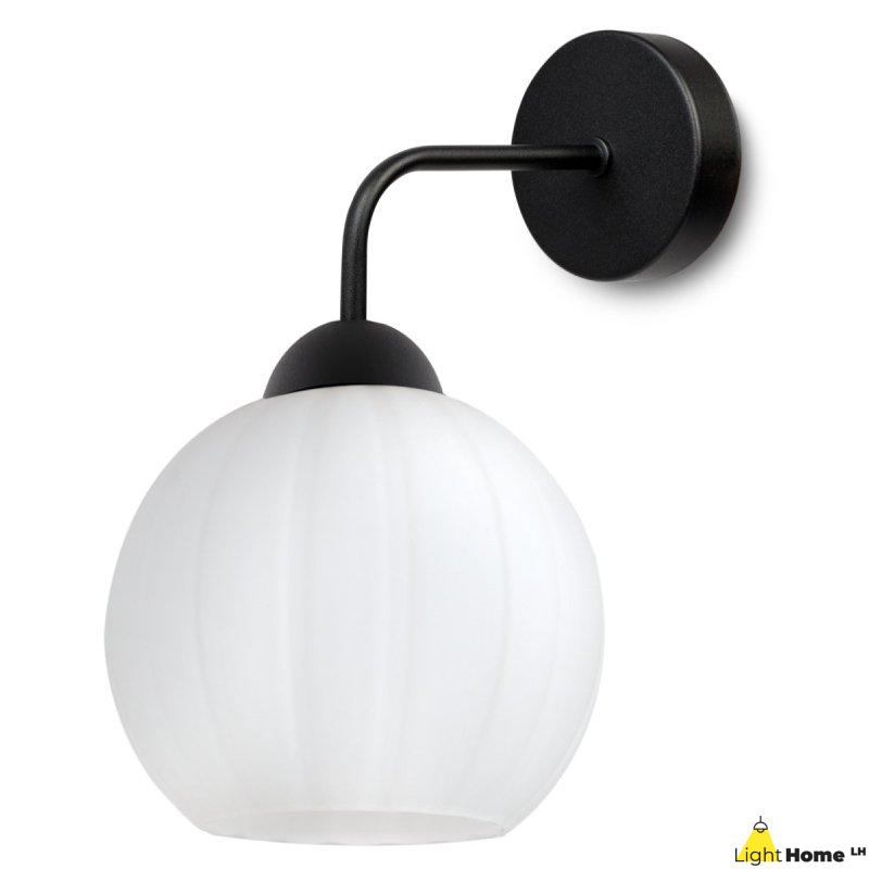 Lampa kinkiet ścienny COSTA biały szklany nowoczesny kula do salonu sypialni glamour E27