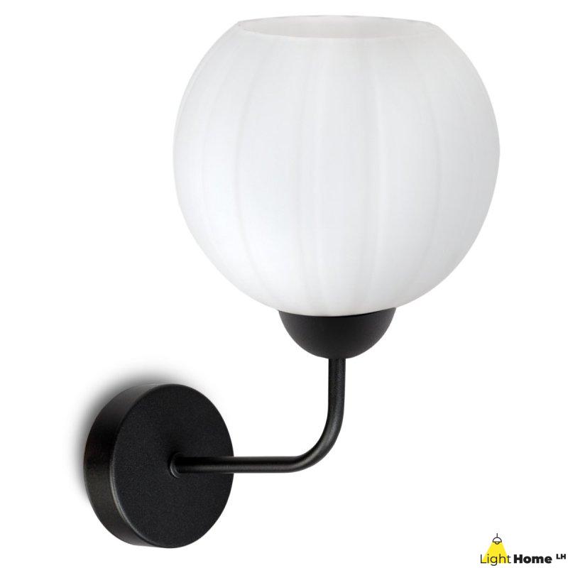 Lampa kinkiet ścienny COSTA biały szklany nowoczesny kula do salonu sypialni glamour E27