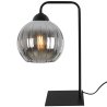 Lampa stołowa lampka nocna grafitowy klosz COSTA szklany kula do salonu kuchni E27